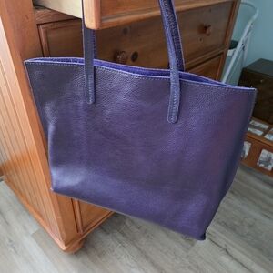 Portland Leather Large August Tote In Cobalt
